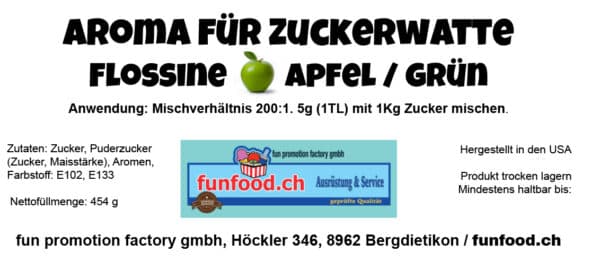 Aromastoff für Zuckerwatte Apfel