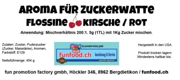 Aromastoff Kirsch für Zuckerwatte