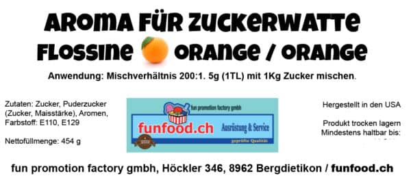 Aromastoff für Zuckerwatte Orange