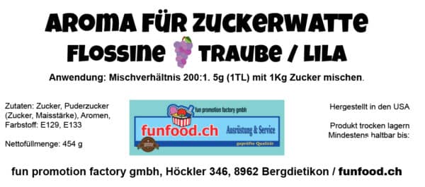 Aromastoff für Zuckerwatte Traube