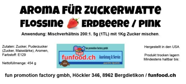Aroma für Zuckerwatte Erdbeere
