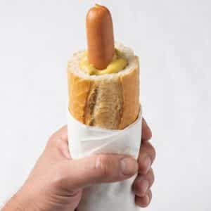 Hot Dog mit Senf