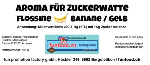 Aromastoff Banane für Zuckerwatte