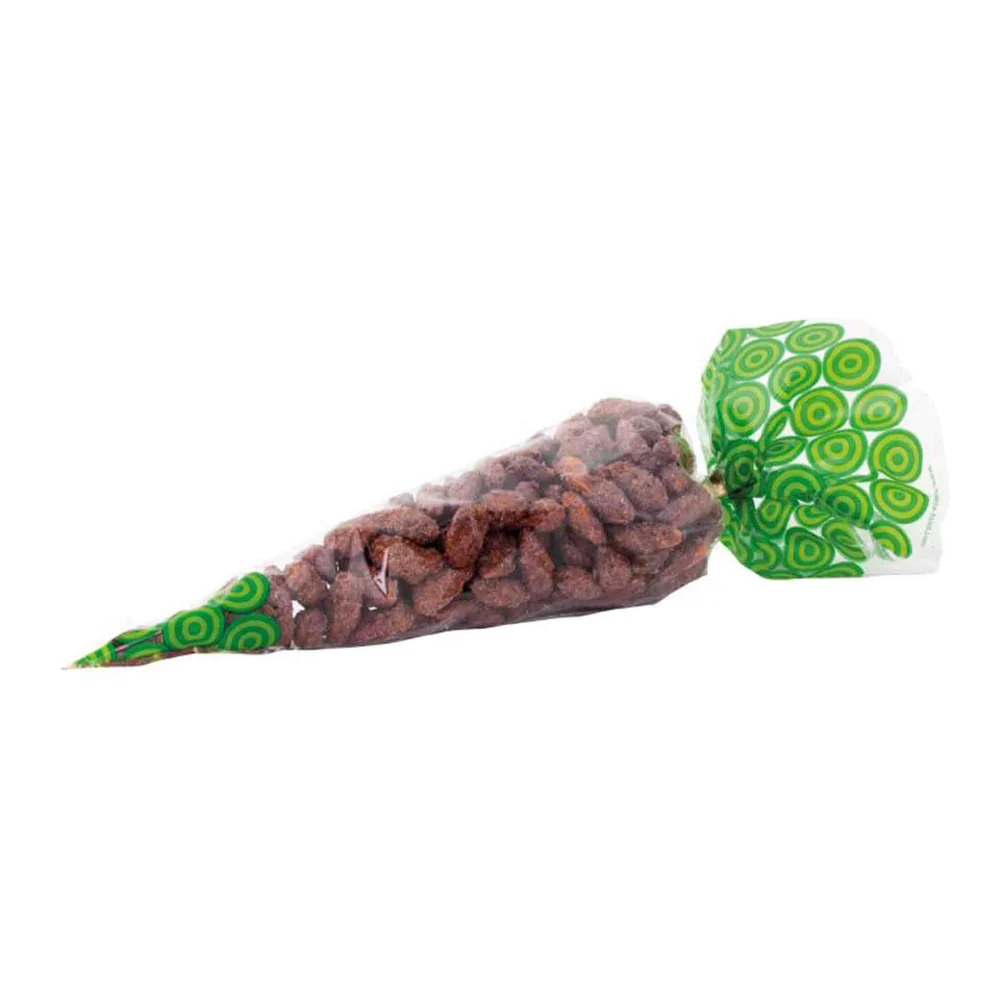 Spitztüten grün für 200 Gramm gebrannte Mandeln / VPE 100Stk.