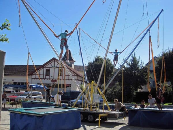 Bungy 4-fach Salto-Trampolin