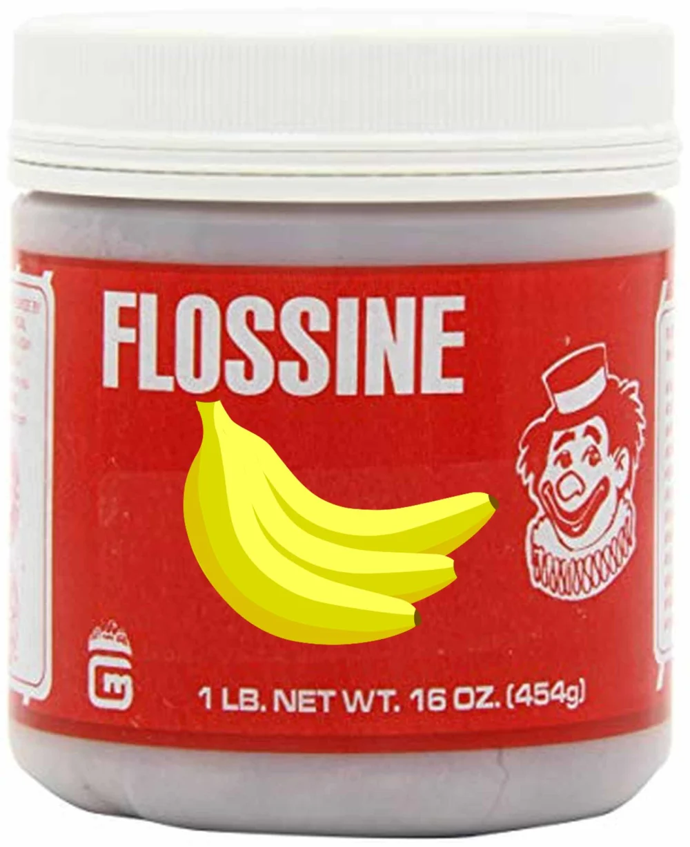 Aroma für Zuckerwatte,  Flossine Banane gelb 0,454 kg