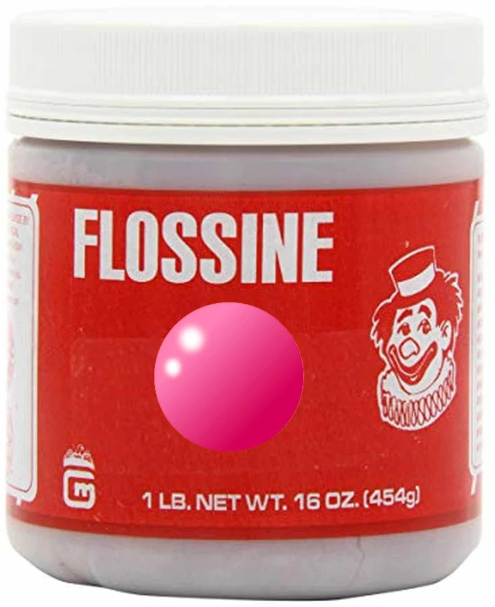 Aroma für Zuckerwatte, Flossine Kaugummi Bubble Gum pink 0,454 kg