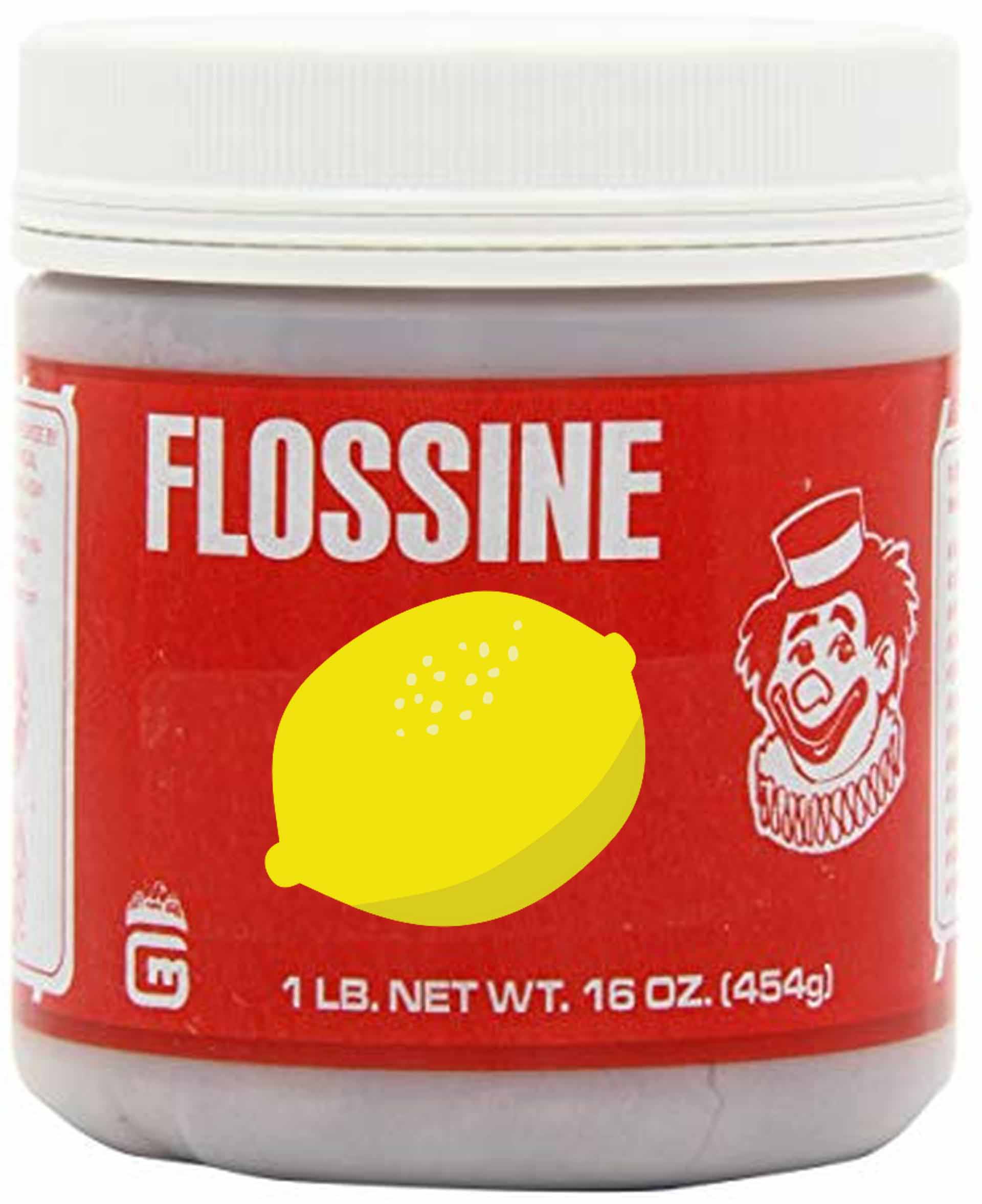 Aroma für Zuckerwatte, Flossine Lemon gelb 0,454 kg