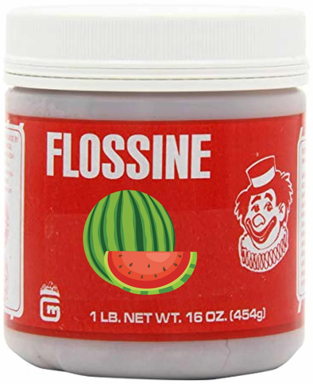 Aroma für Zuckerwatte,  Flossine Melone grün 0,454 kg