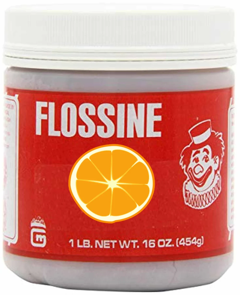Aroma für Zuckerwatte, Flossine Orange orange 0,454 kg