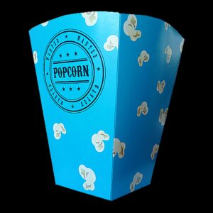 Popcorn Falttüte blau 236g / VPE 200 Stk.