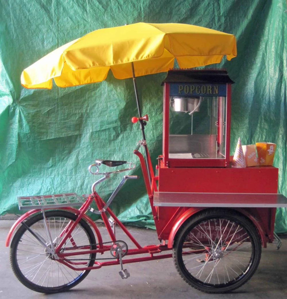 Popcorn Verkaufsfahrrad