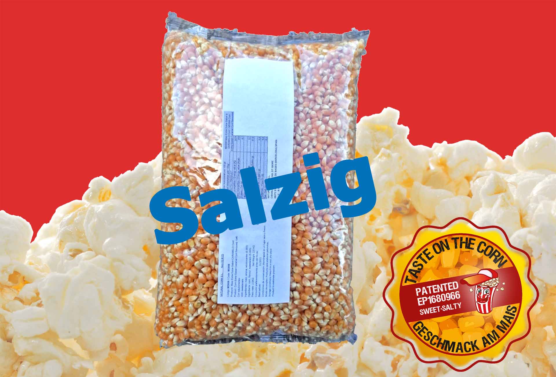 Popcorn Mais salzig 2.5kg