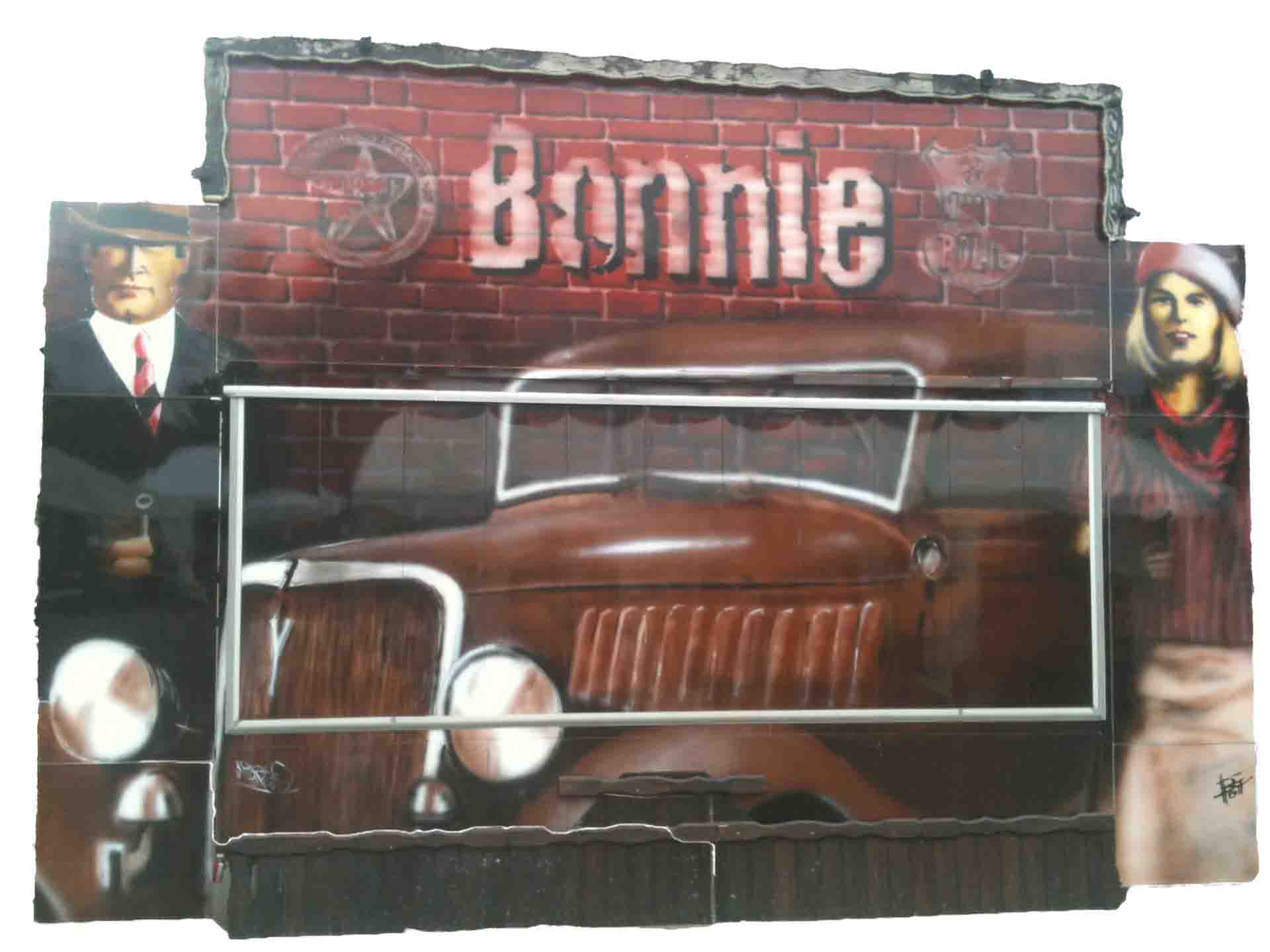 Schiessbudenwagen Bonnie & Clyde