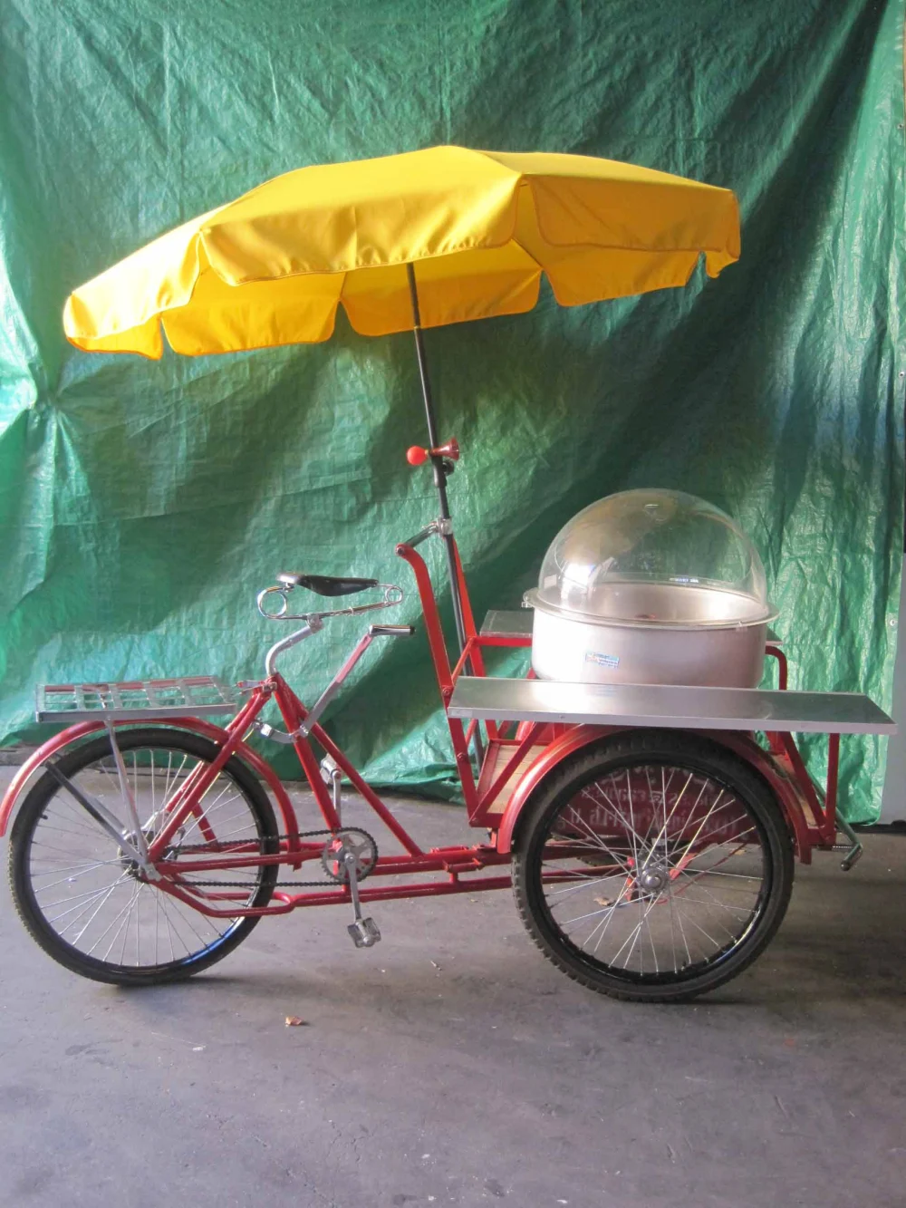 Zuckerwatte Verkaufsfahrrad