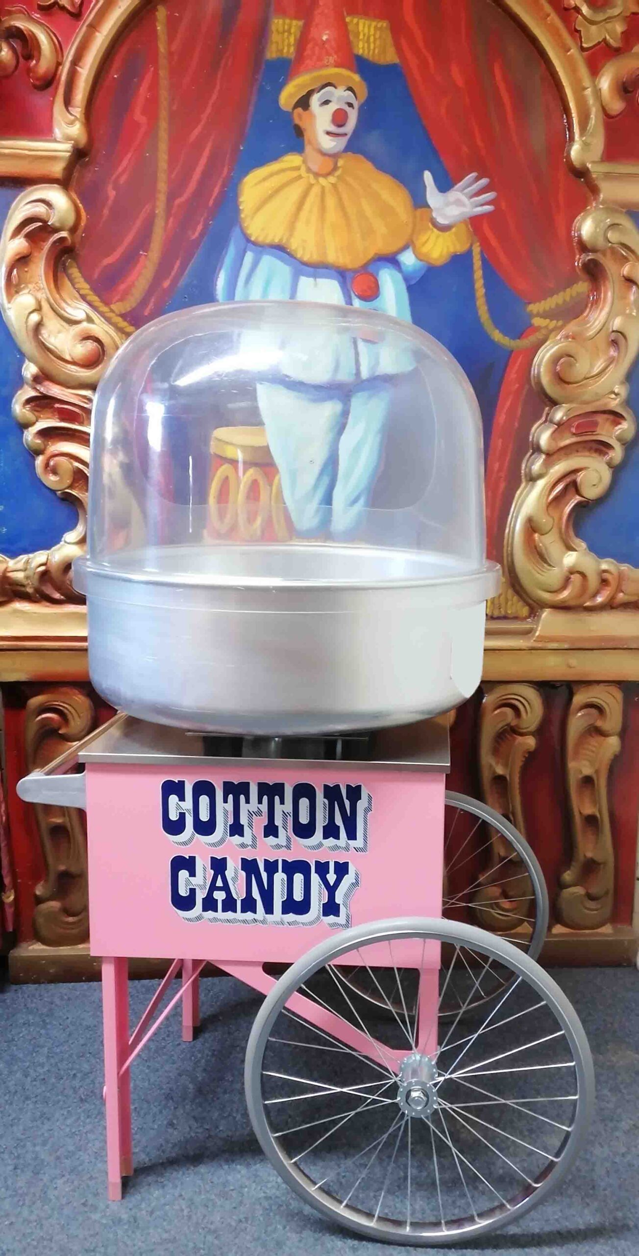 Zuckerwattemaschine mit Pinky Floss Cart mieten
