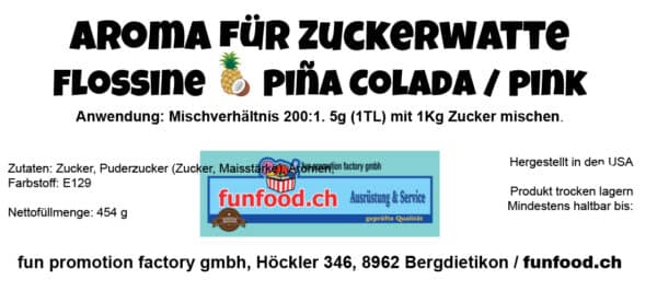 Aromastoff für Zuckerwatte Pina Colada