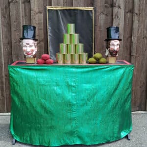 Historisches Schweizer Chilbispiel Zylinderwerfen und Büchsenwerfen zum Vermieten
